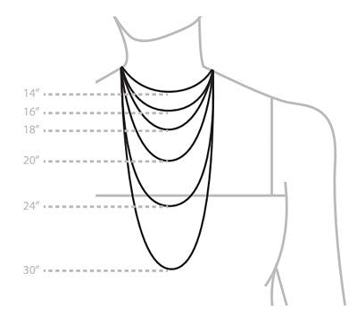 Necklace Chain Lengths Women’s Sizing Guide