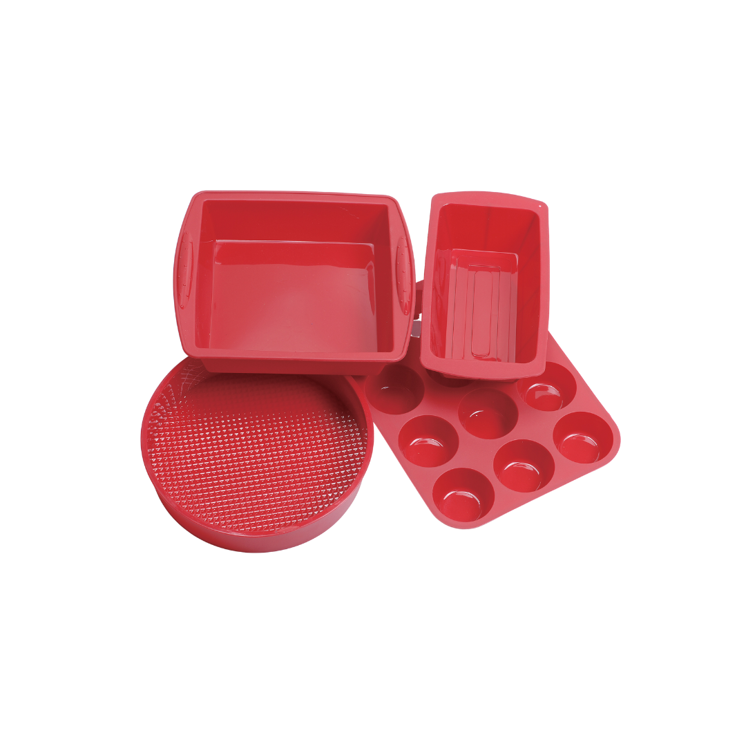 Silicone Bakware 4pc Nic and Syd