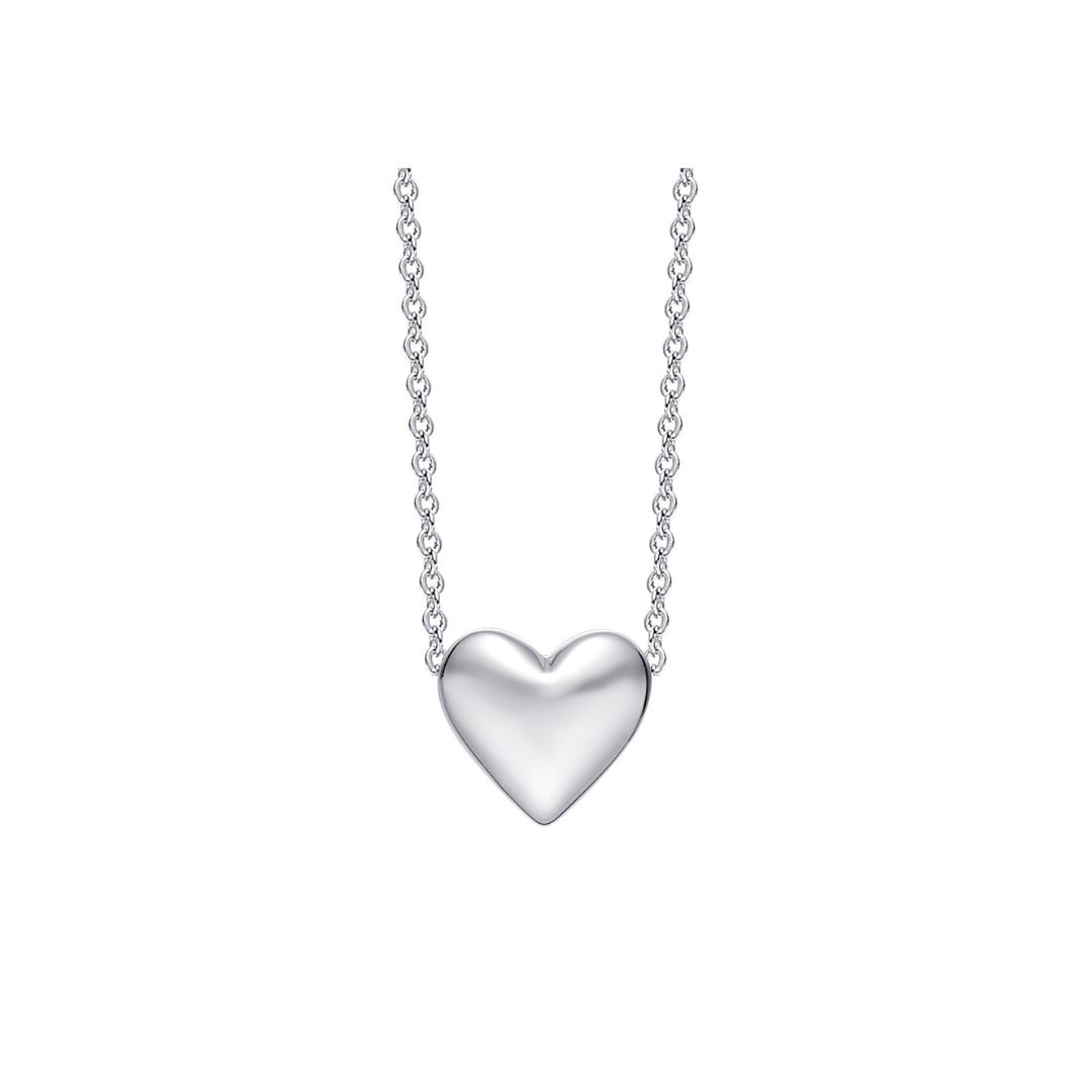 Solid heart online pendant necklace